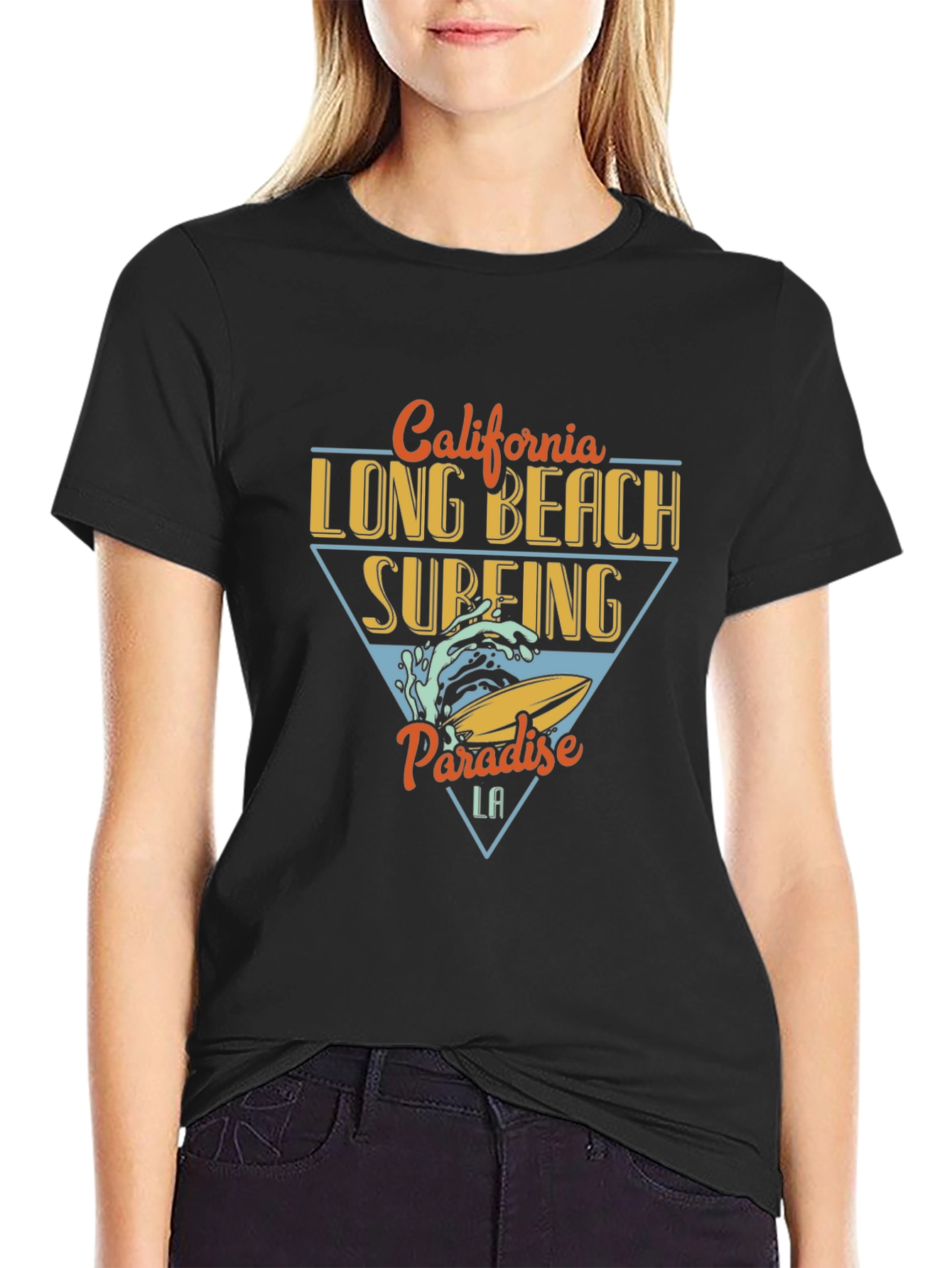 California Long Beach Surfing T-Shirt