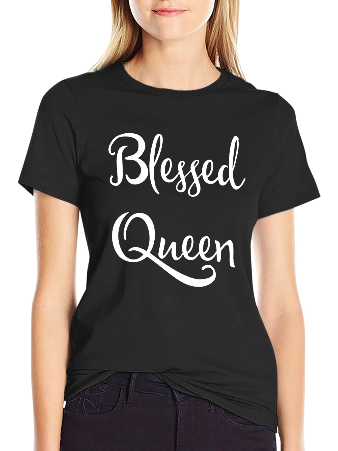 Blessed Queen Graphic Tee - Stylish Comfort