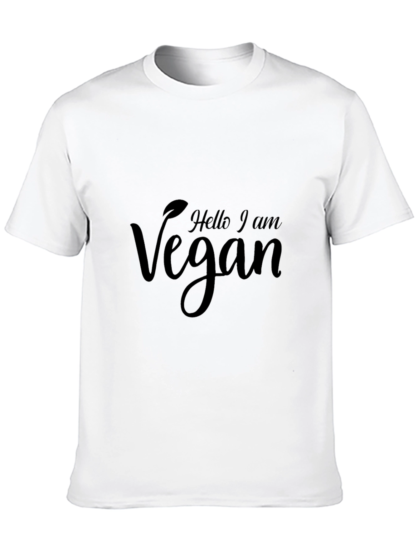 Hello I am Vegan T-Shirt - Black