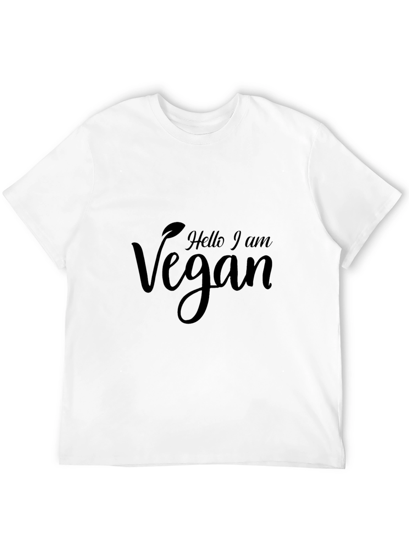 Hello I am Vegan T-Shirt - Black