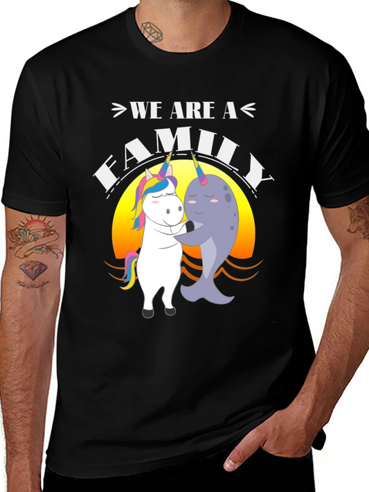 Unicorn Narwhal Family T-Shirt