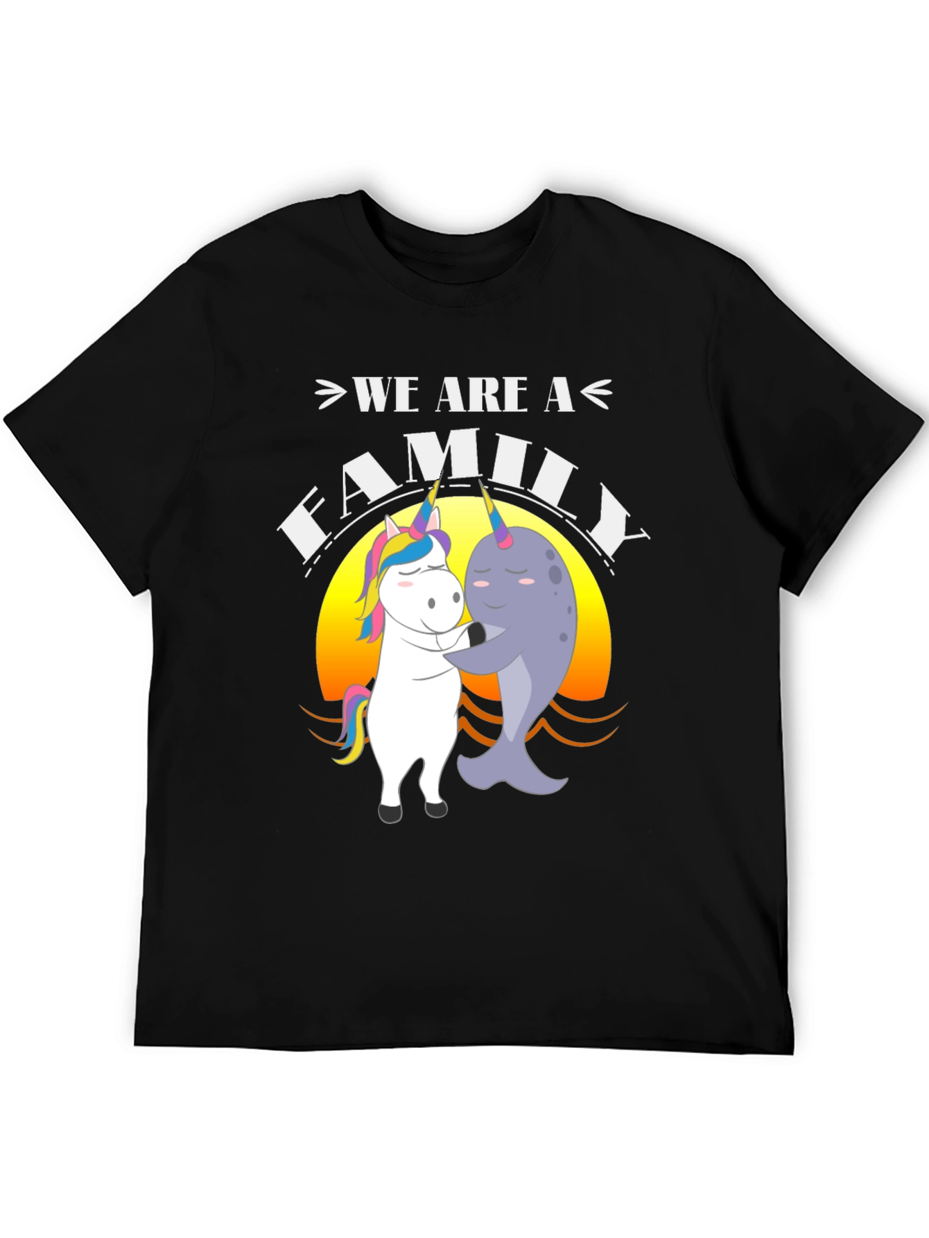 Unicorn Narwhal Family T-Shirt