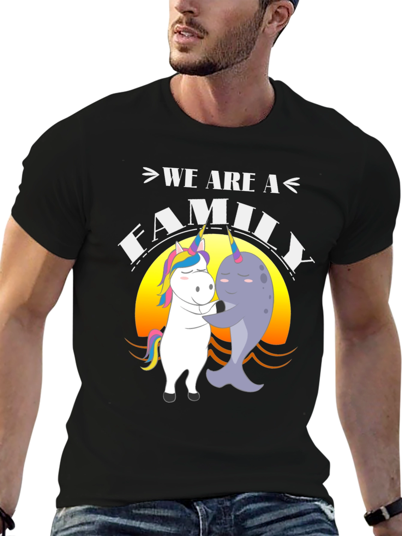 Unicorn Narwhal Family T-Shirt