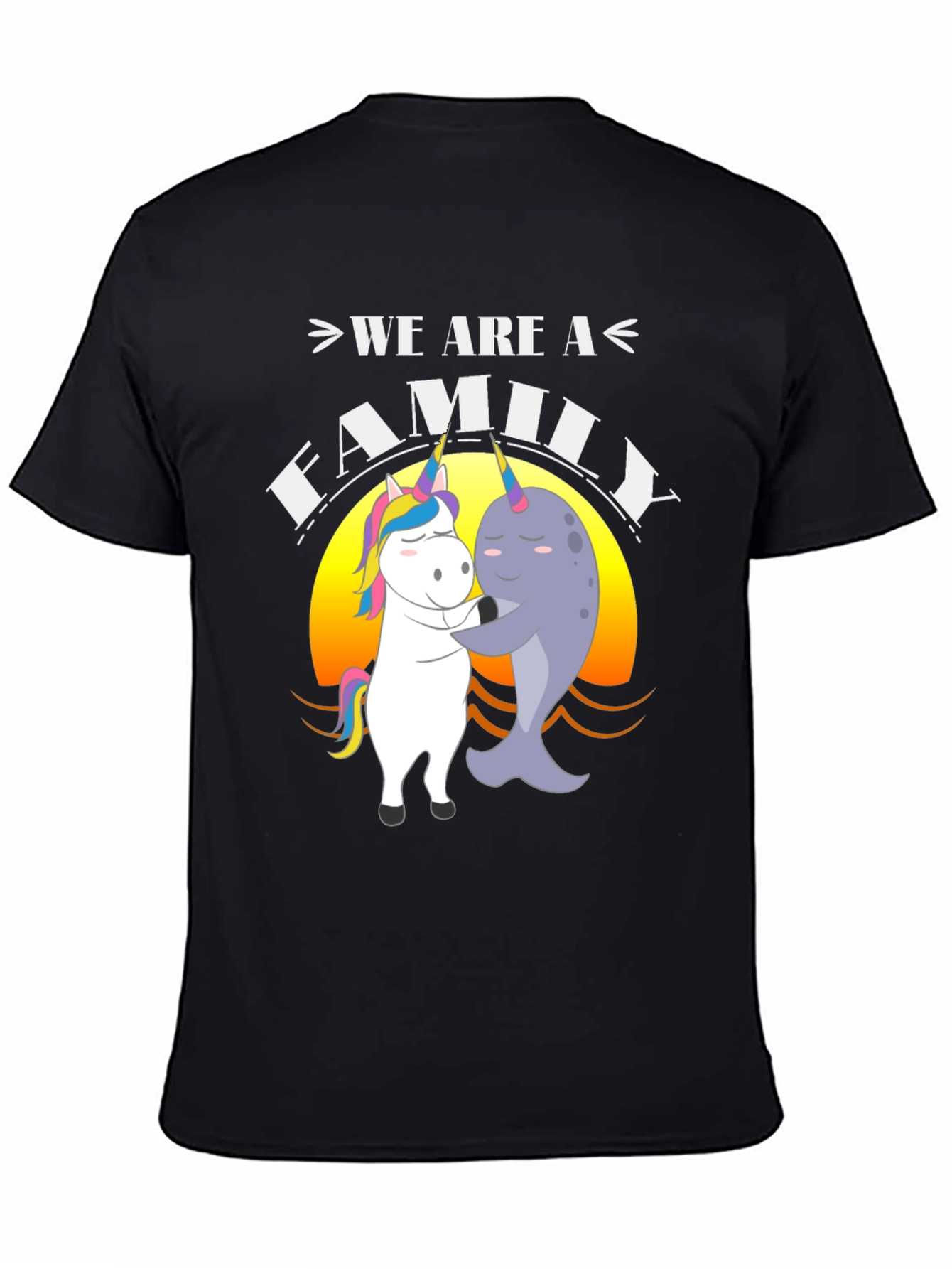 Unicorn Narwhal Family T-Shirt