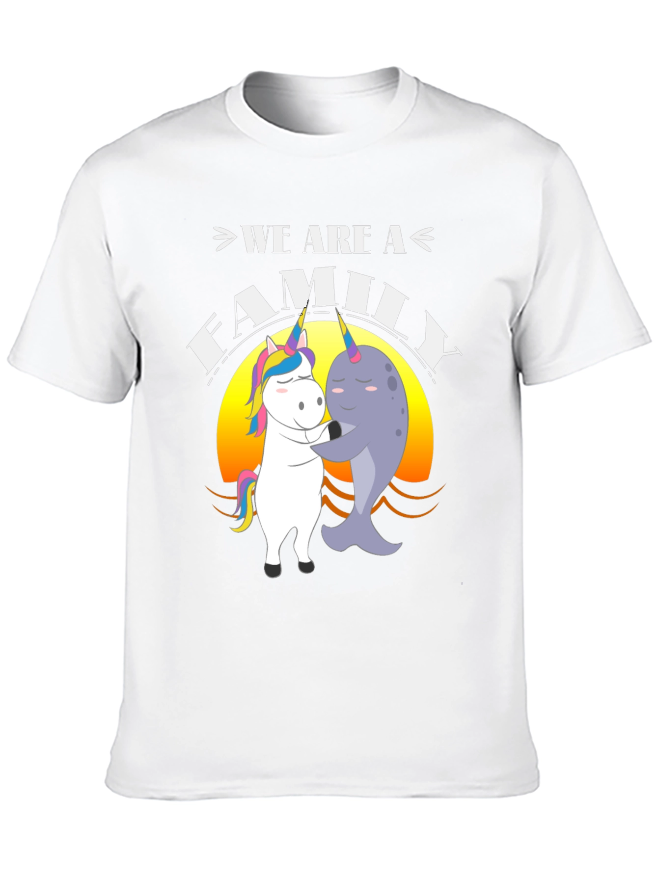 Unicorn Narwhal Family T-Shirt