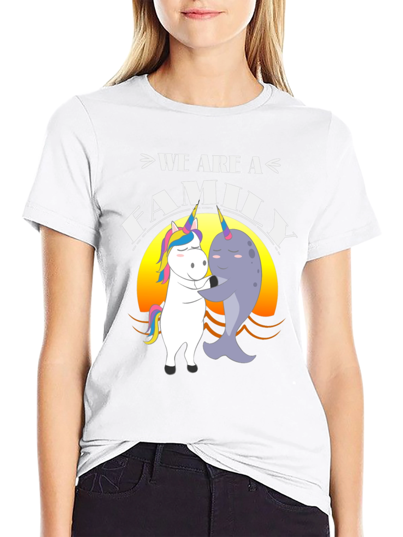 Unicorn Narwhal Family T-Shirt