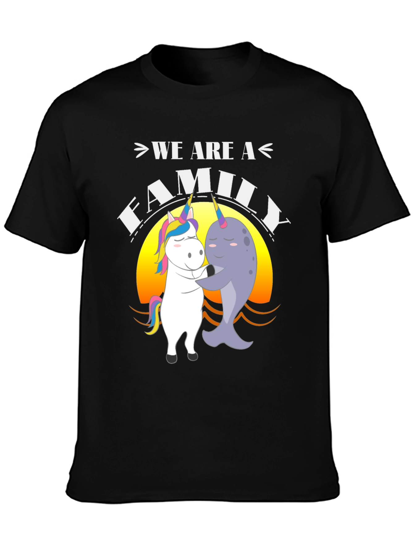 Unicorn Narwhal Family T-Shirt