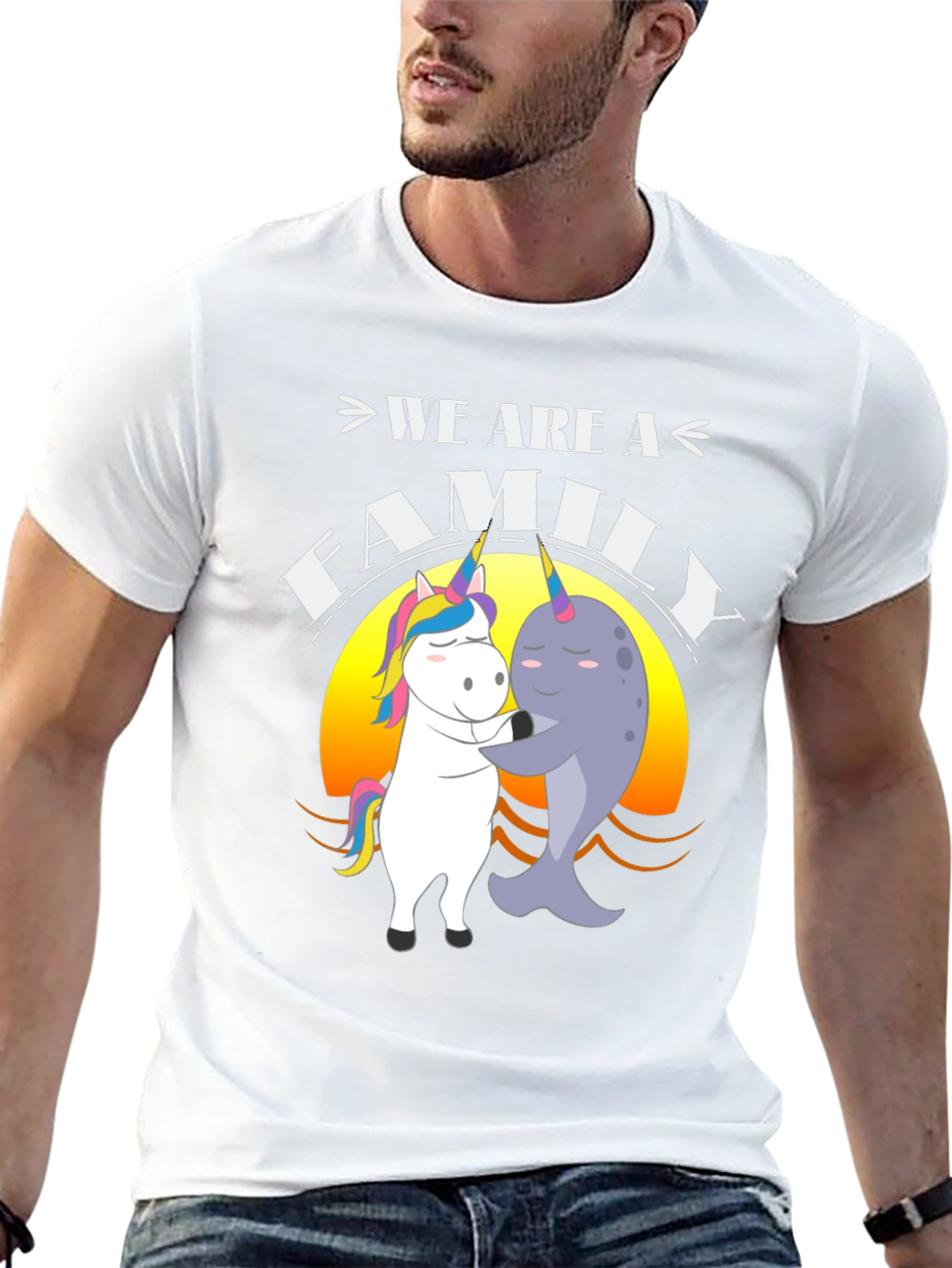 Unicorn Narwhal Family T-Shirt
