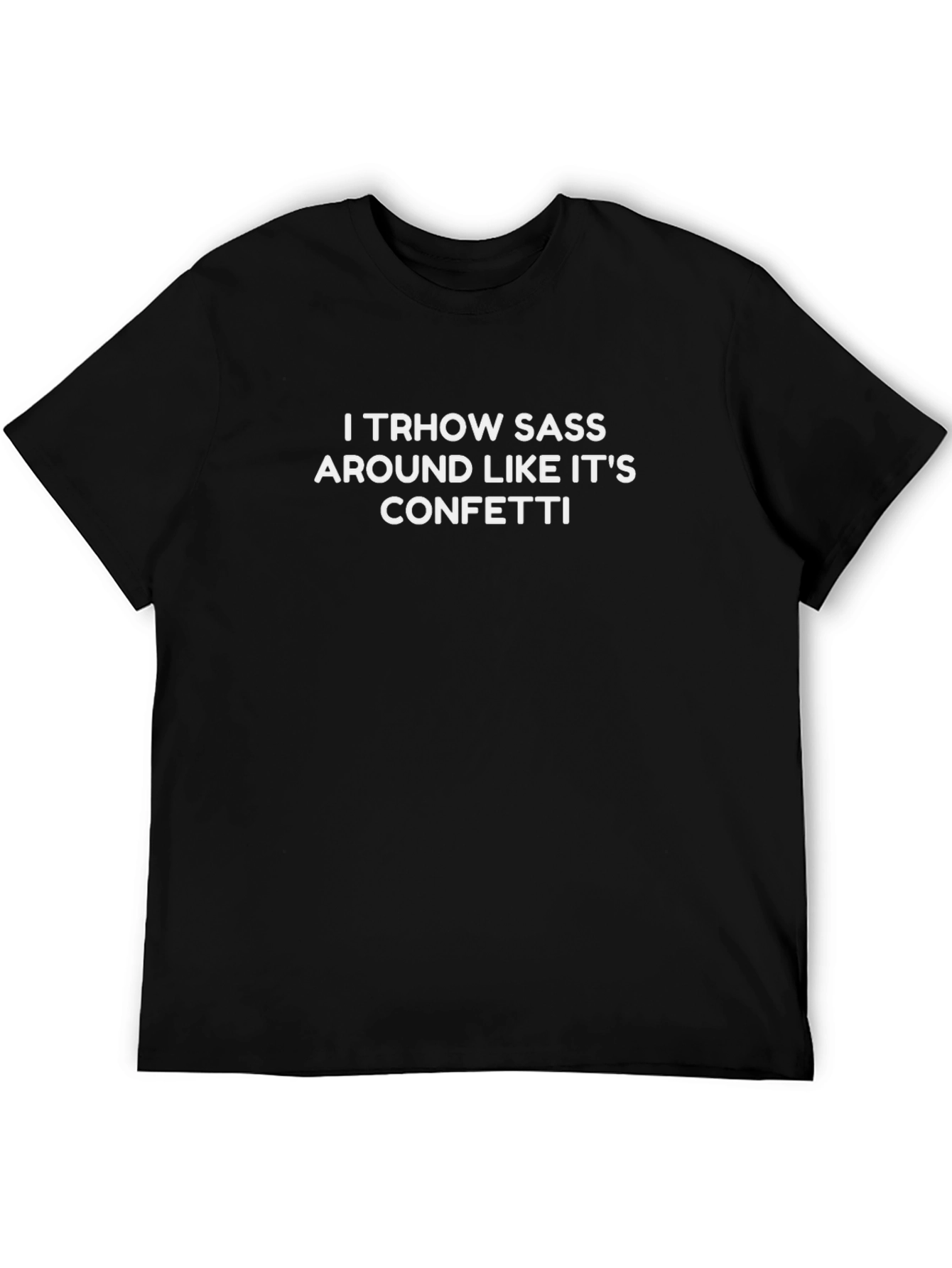 Sass Confetti Graphic Tee - Black Cotton
