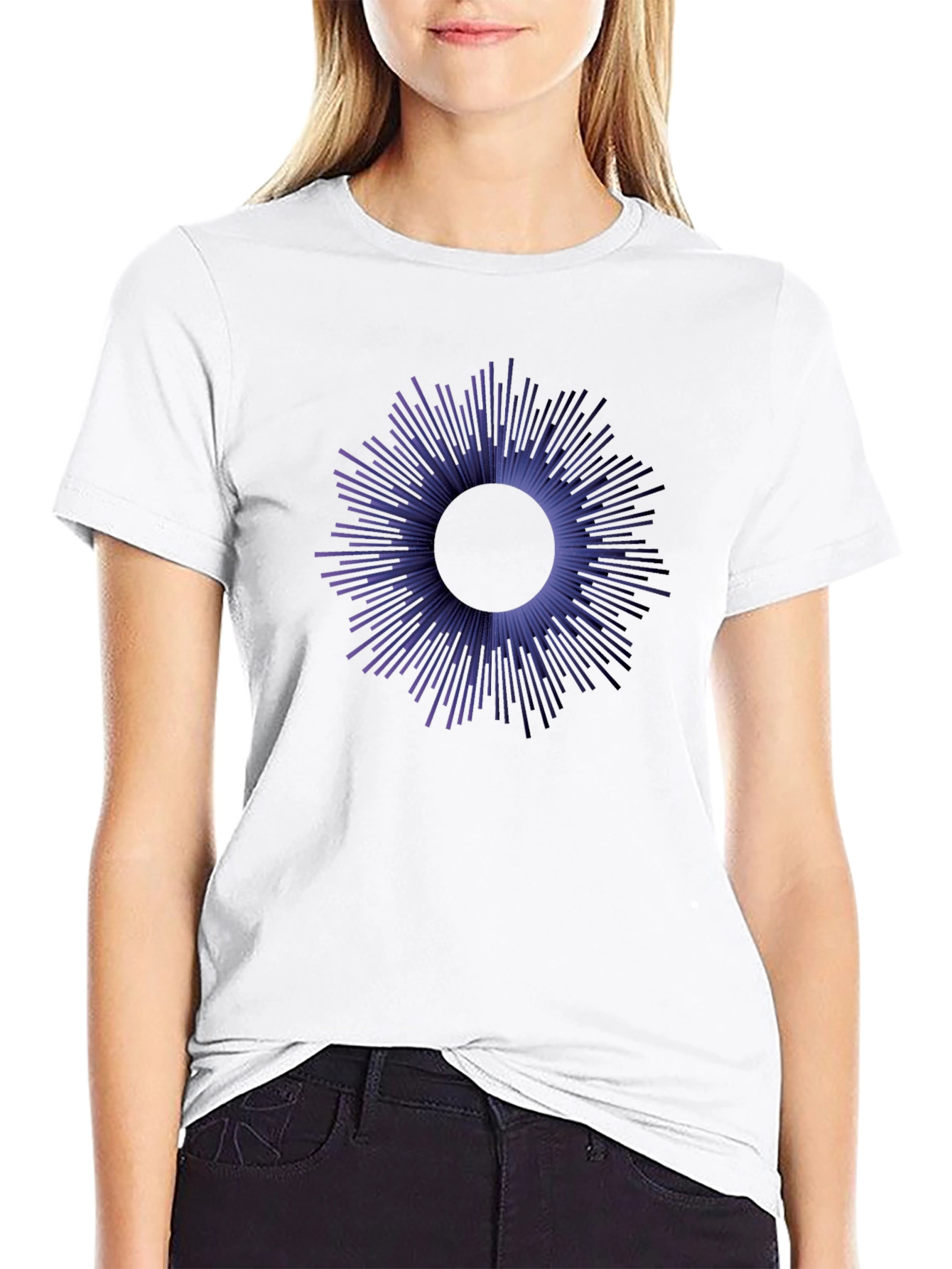 Abstract Burst Graphic Tee - Modern Style Soft Cotton