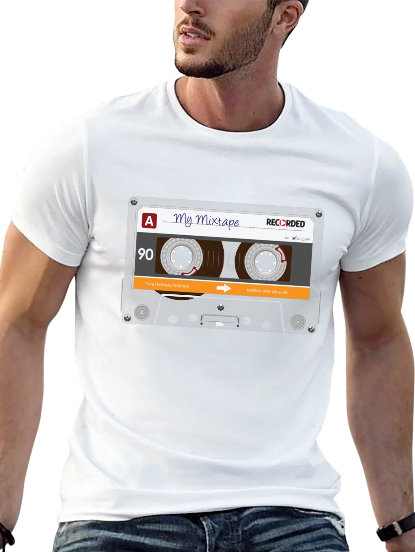Retro Mixtape T-Shirt - Custom Cassette Tee