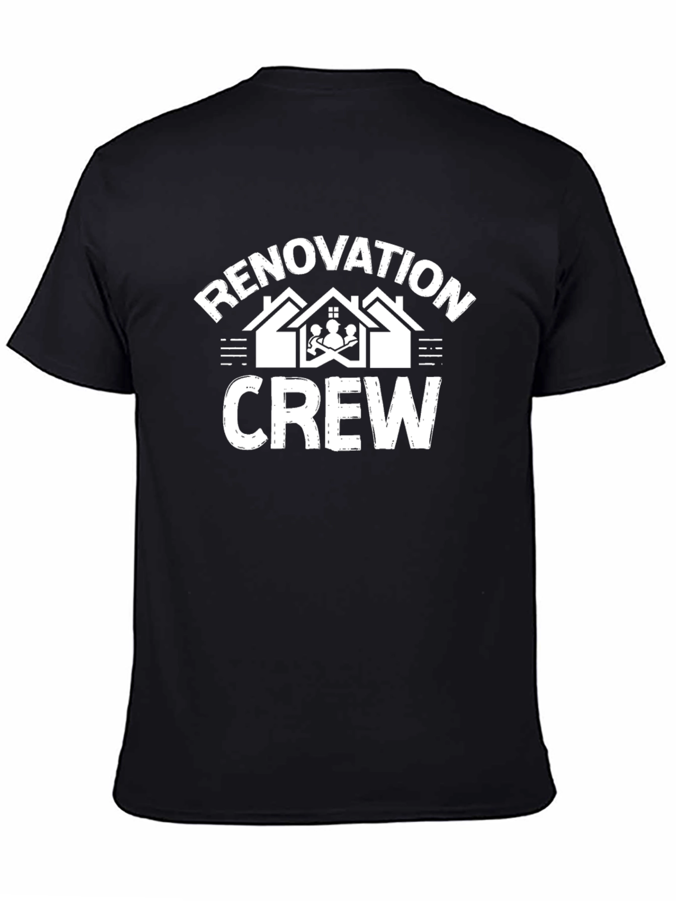 Renovation Crew Graphic Tee - Black Cotton Blend