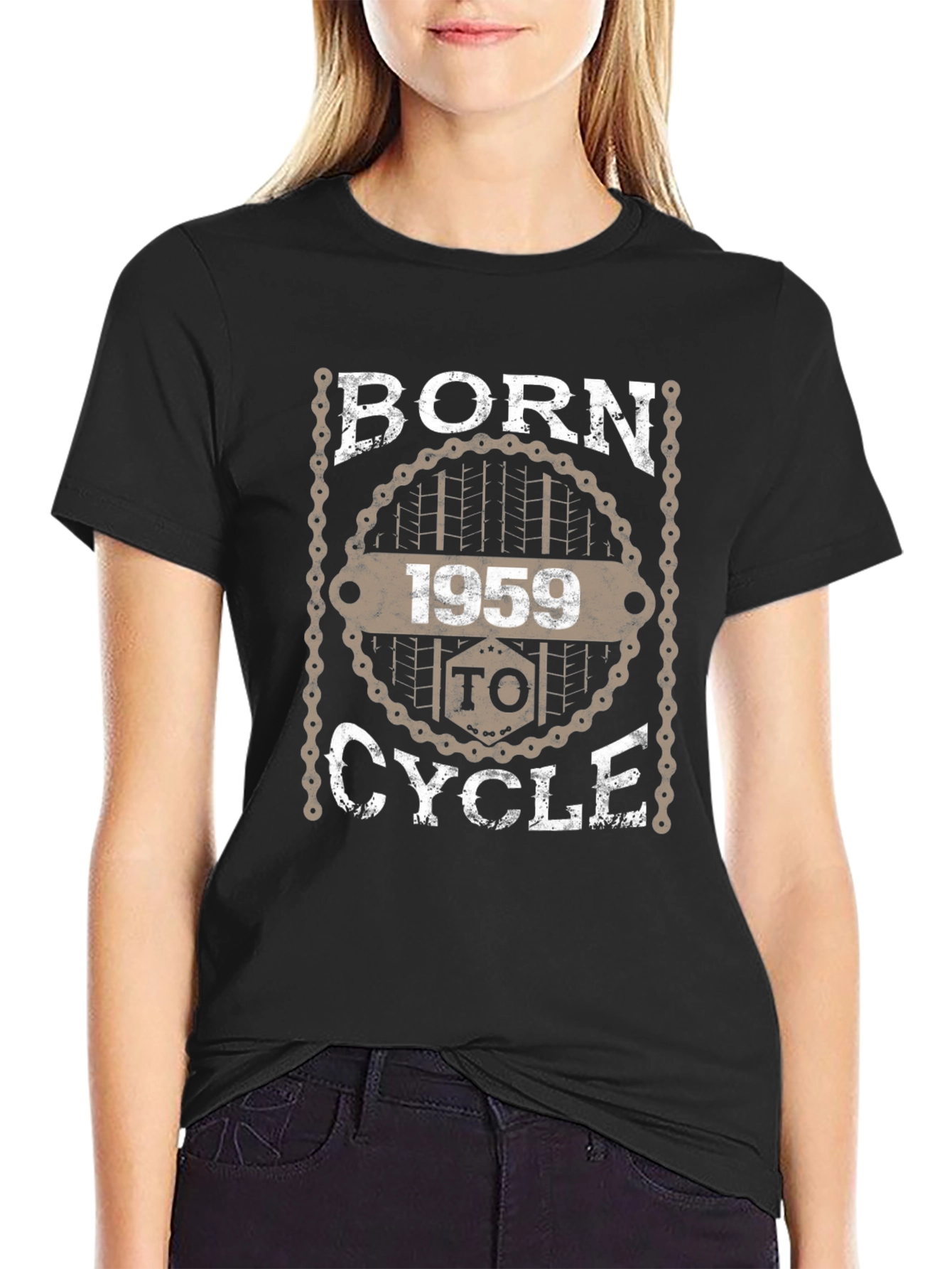 Born in 1959 To Cycle Graphic T-Shirt