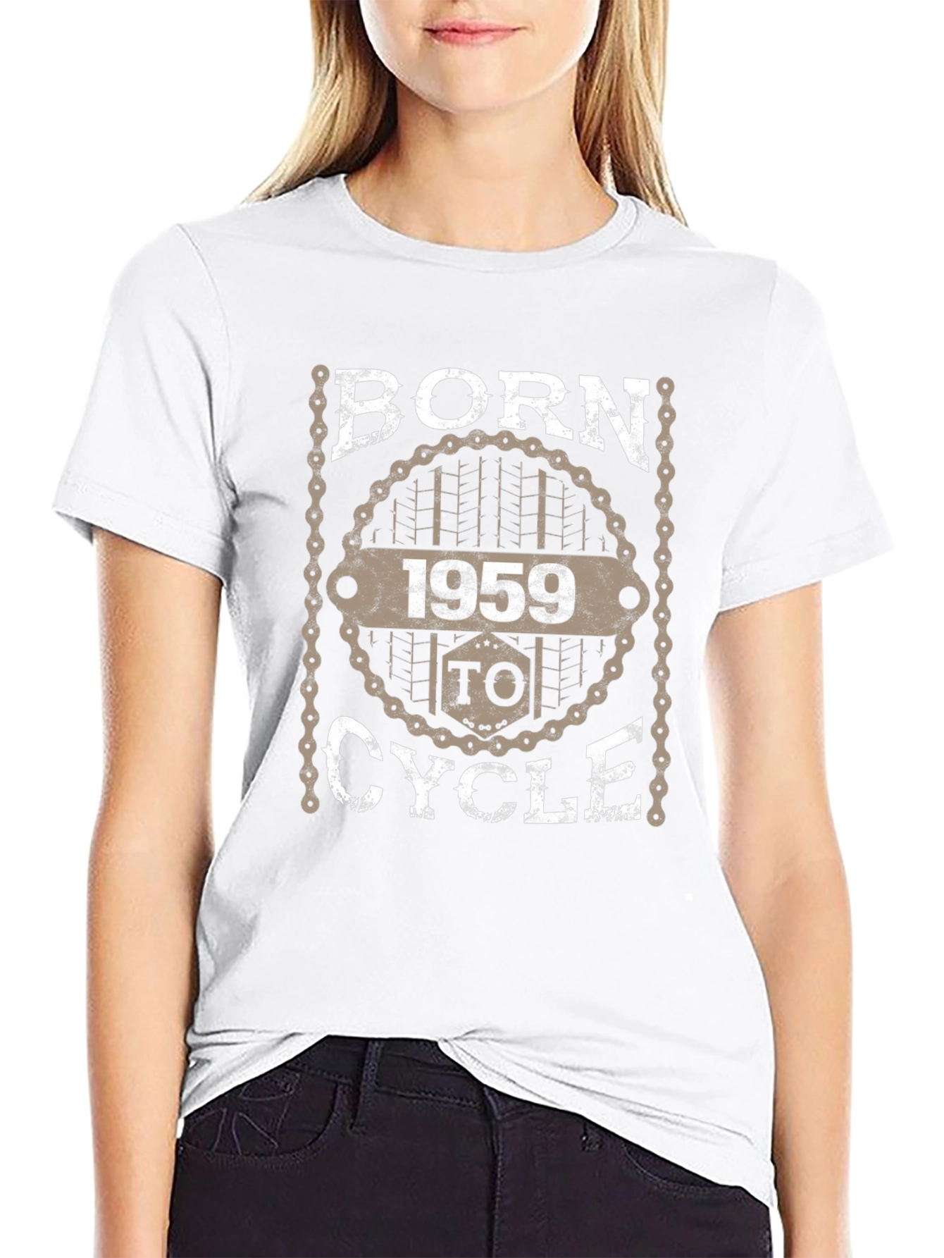 Born in 1959 To Cycle Graphic T-Shirt