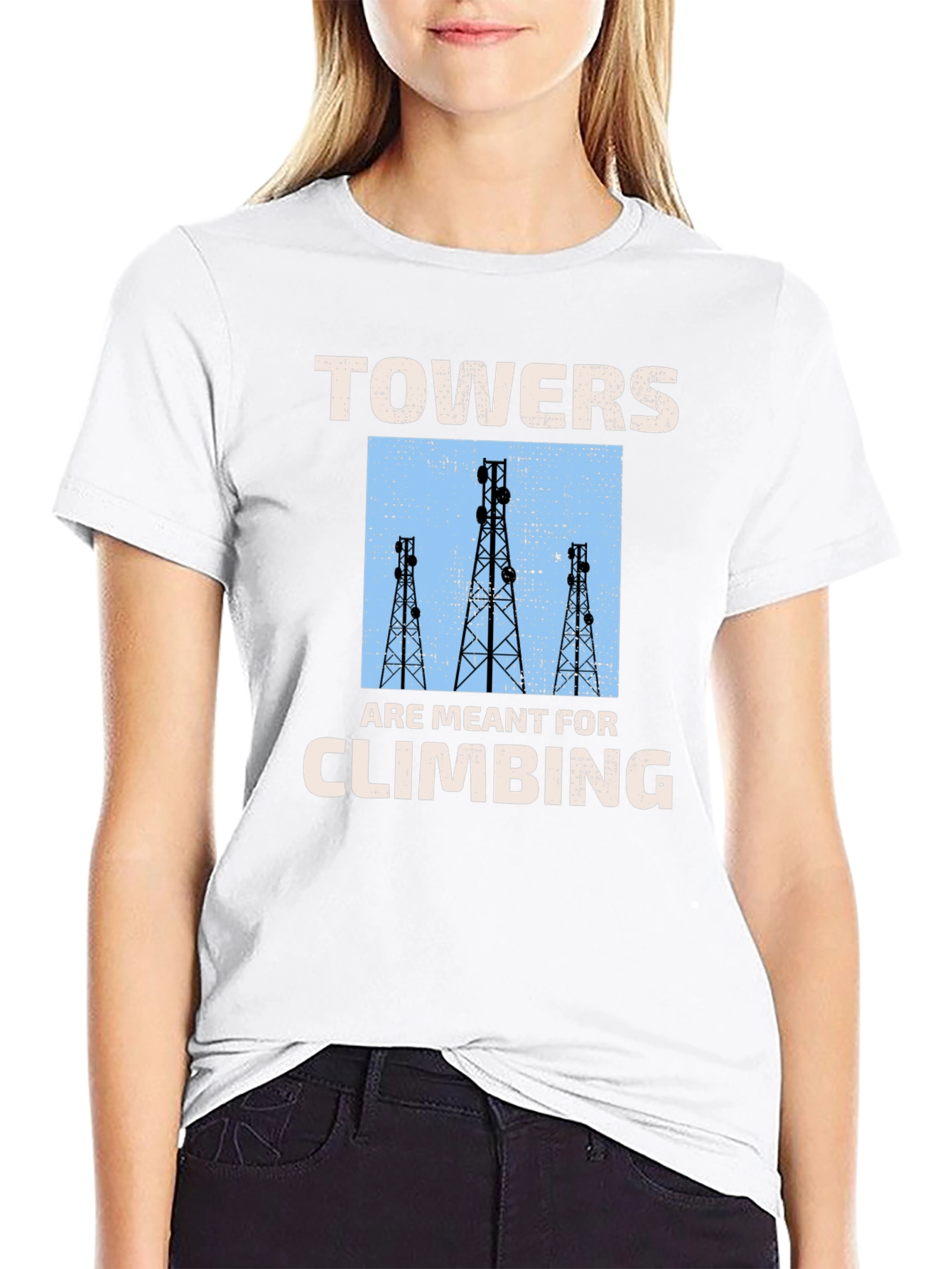 Towers Climbing Graphic Tee - Black