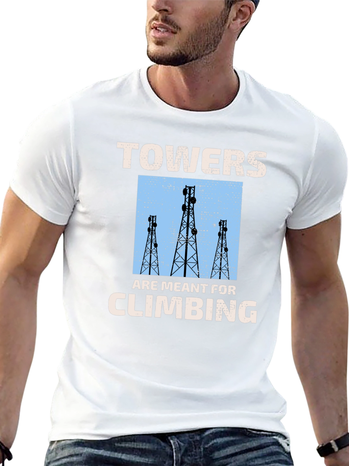 Towers Climbing Graphic Tee - Black