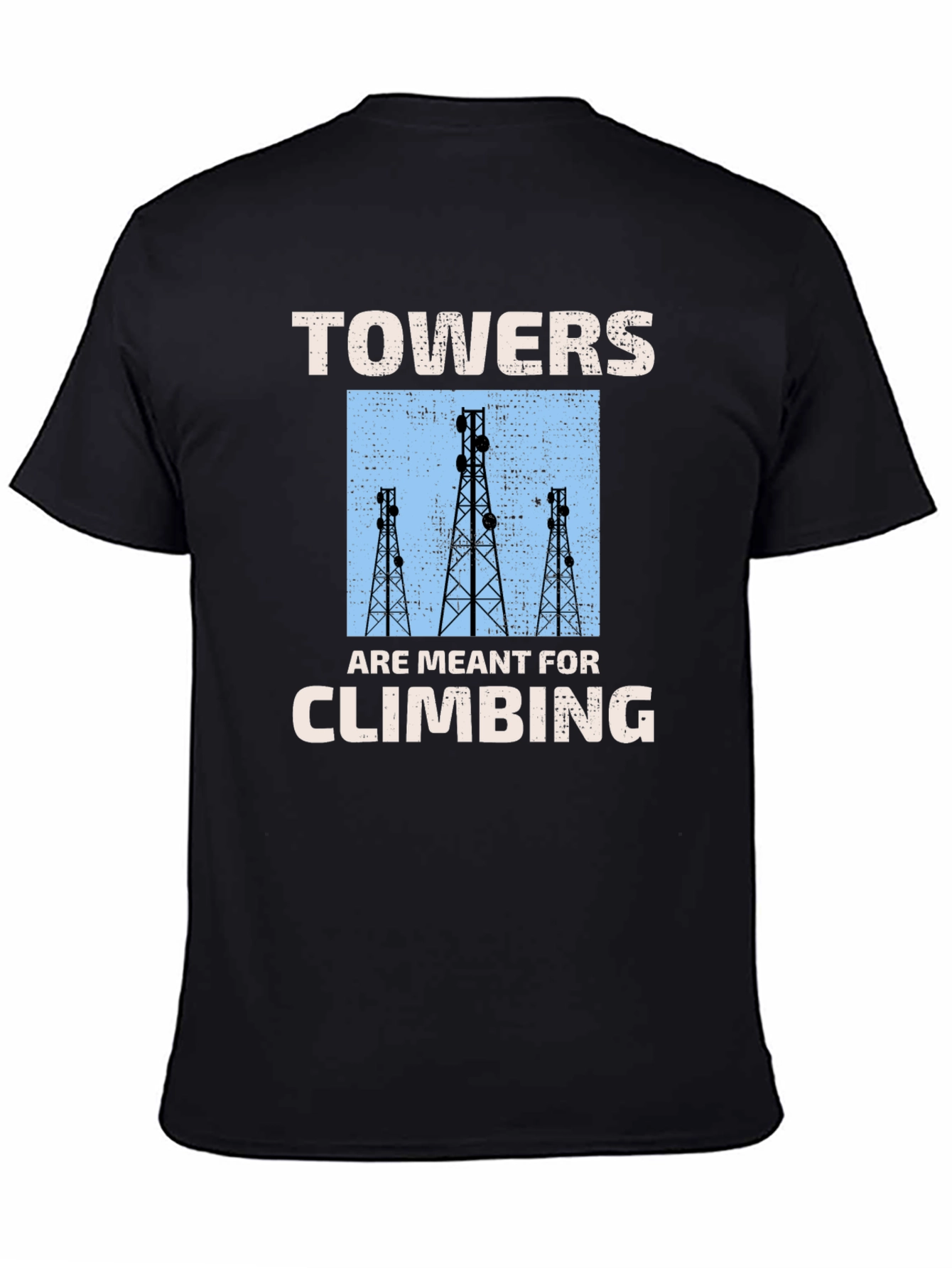 Towers Climbing Graphic Tee - Black