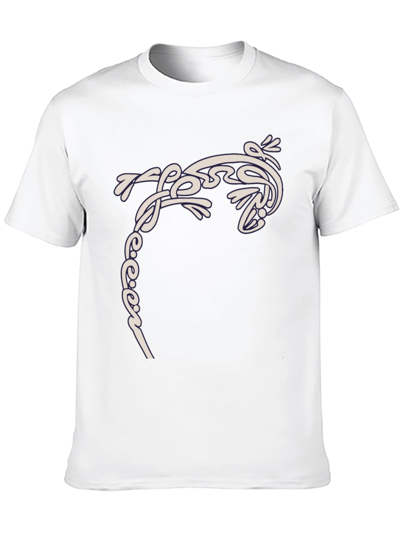 Tribal Gecko T-Shirt - Stylish Black Tee
