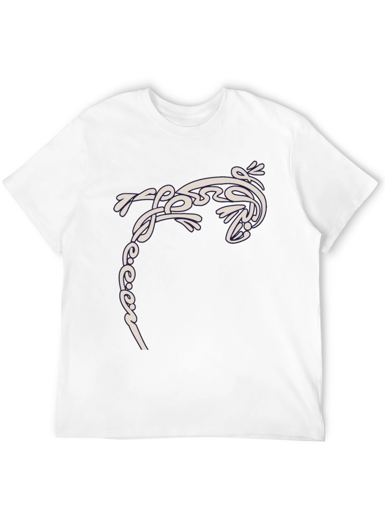 Tribal Gecko T-Shirt - Stylish Black Tee