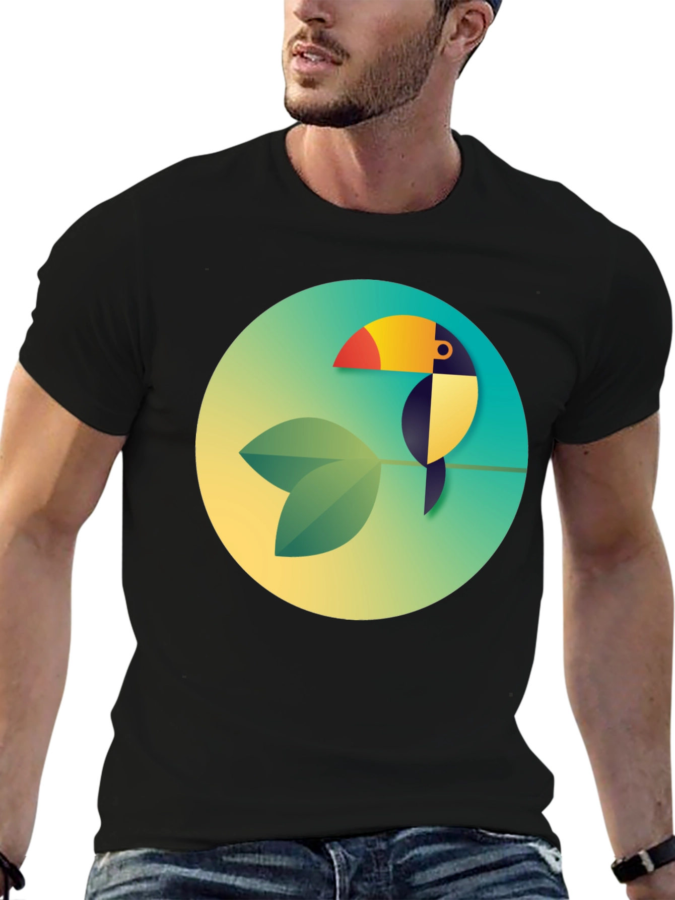 Toucan Graphic Tee - Black