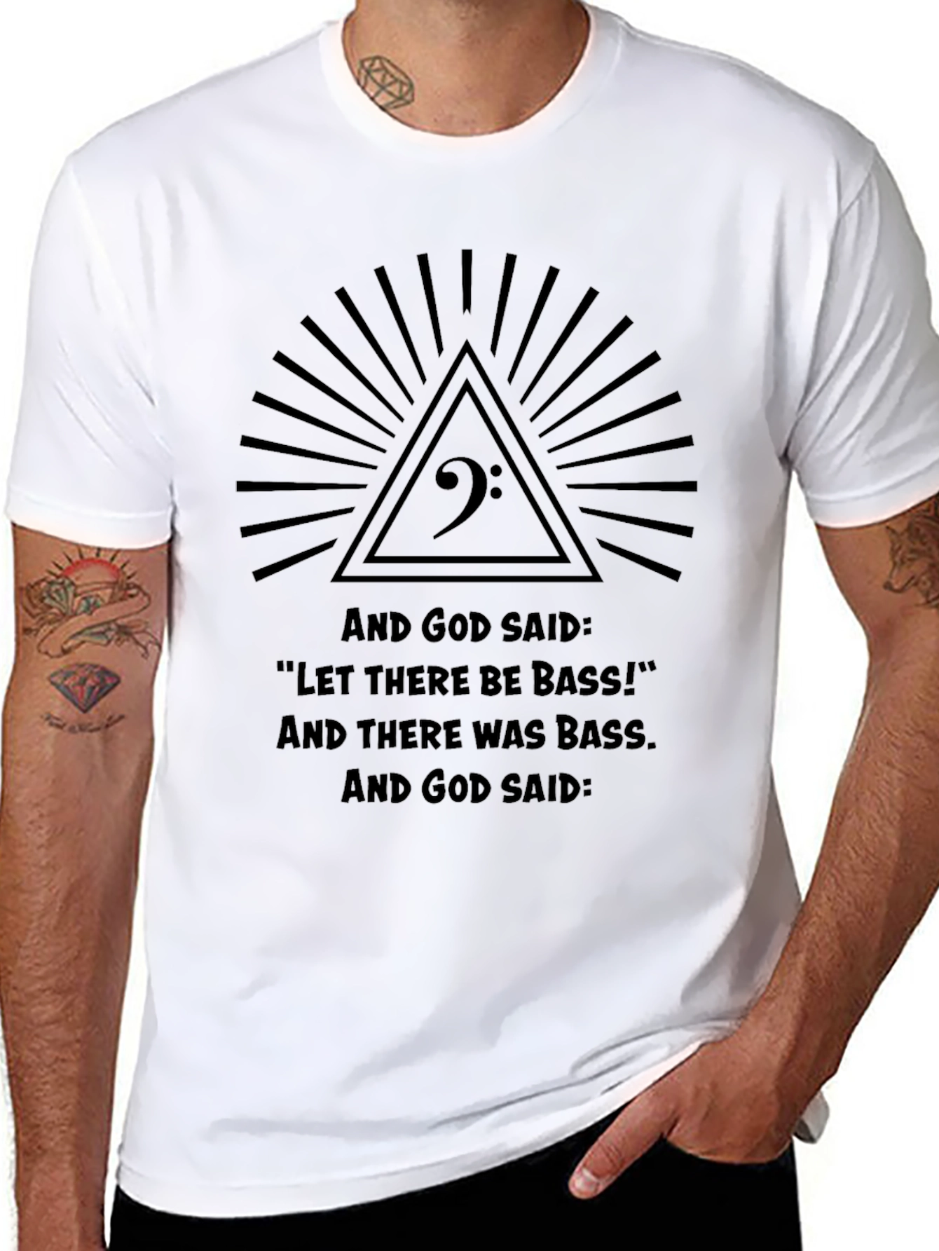 Bass Music T-Shirt - Let There Be Bass!
