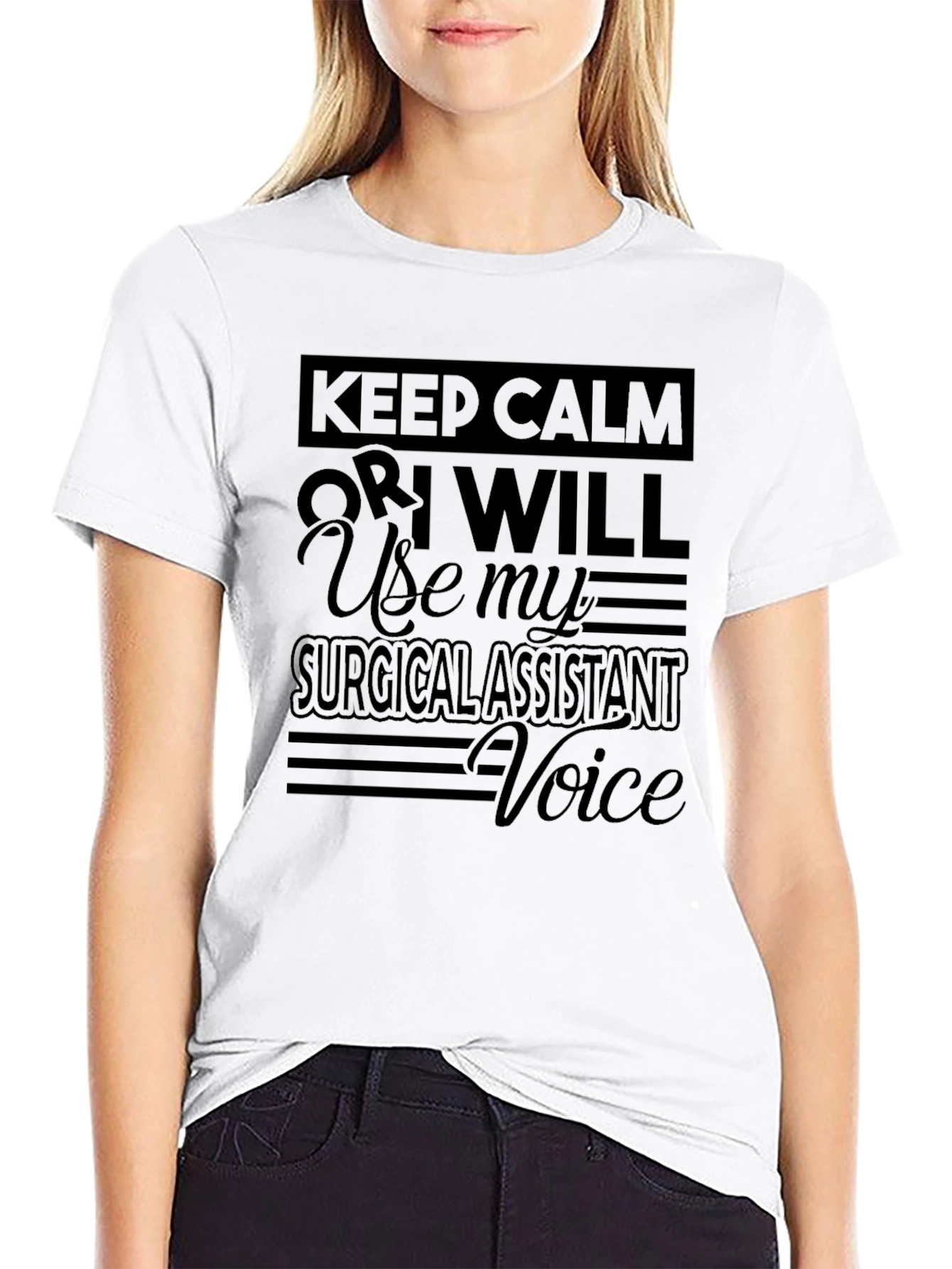 Surgical Assistant Voice Funny Graphic Tee