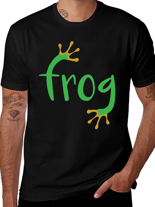 Frog Graphic Tee - Black Casual T-Shirt