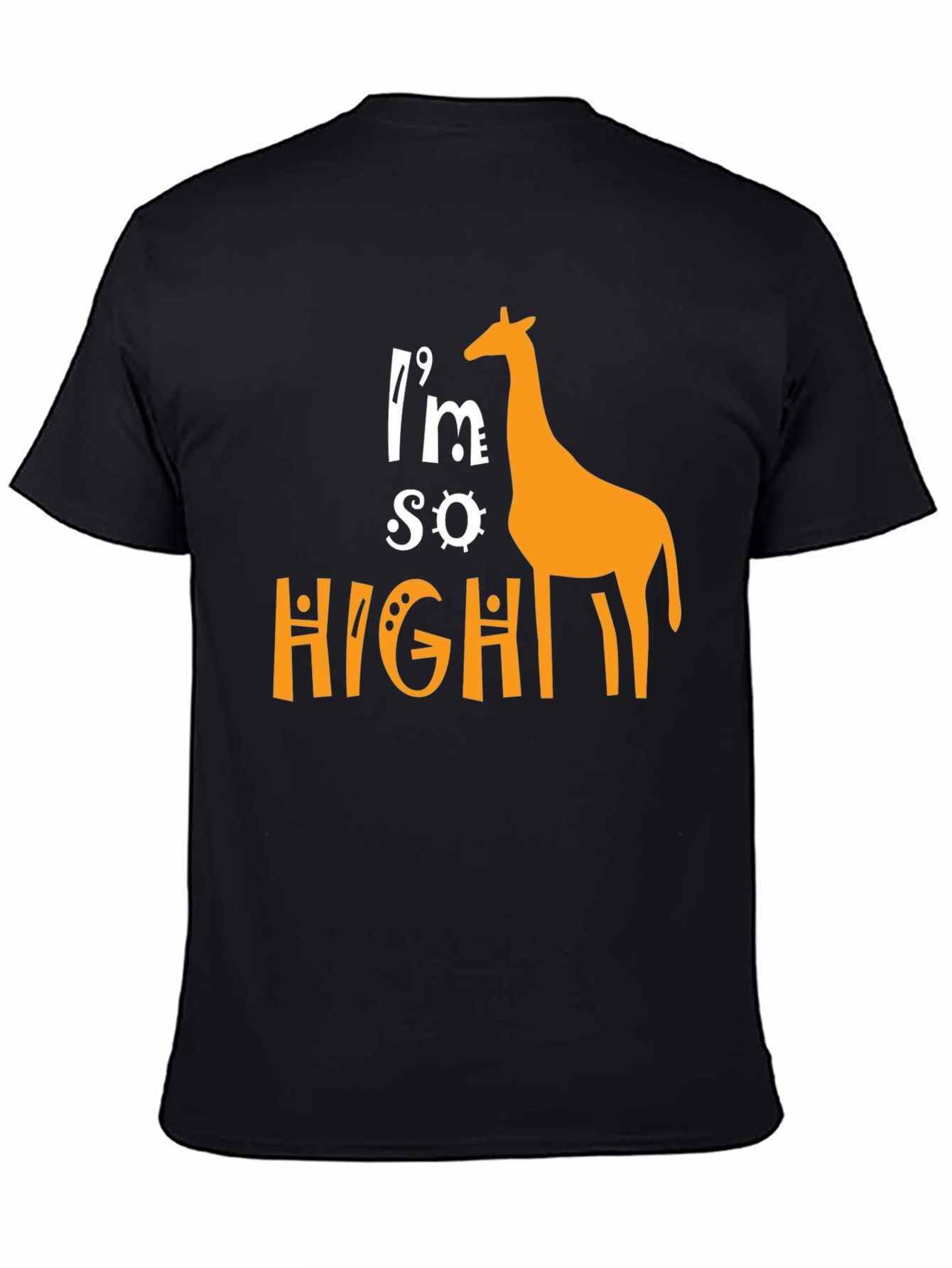 Im So High Giraffe Graphic T-Shirt - Novelty Tee
