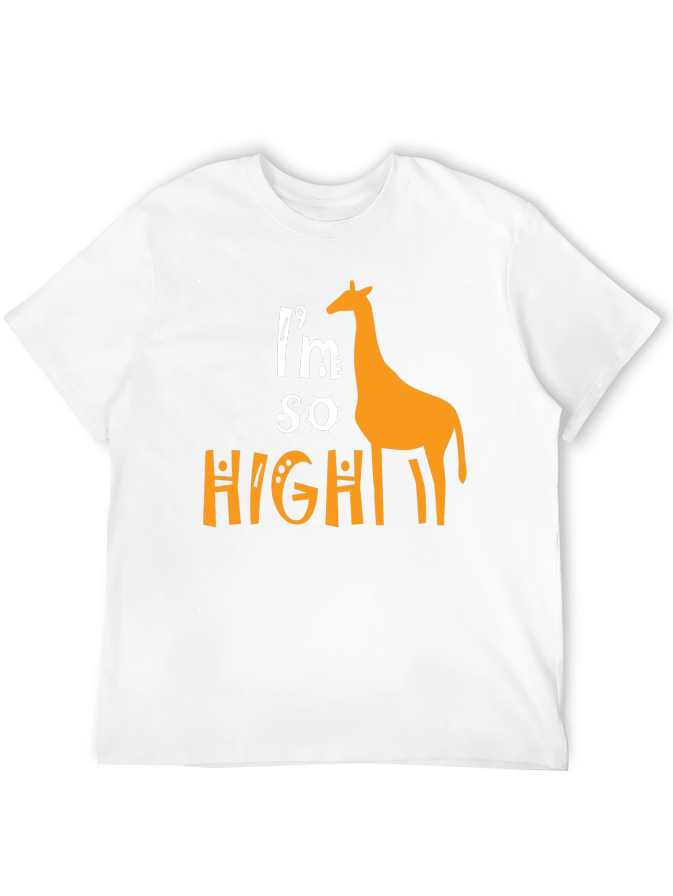 Im So High Giraffe Graphic T-Shirt - Novelty Tee