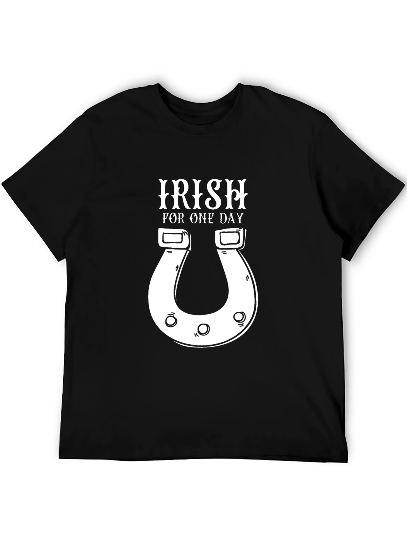 Irish For One Day Black Graphic Tee