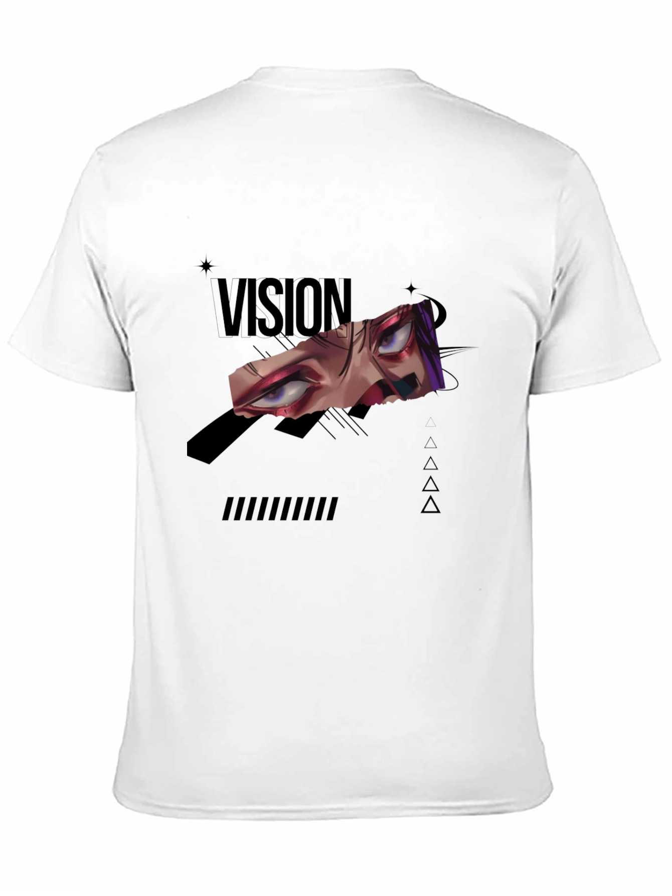 Vision Graphic Tee - Edgy Anime Style