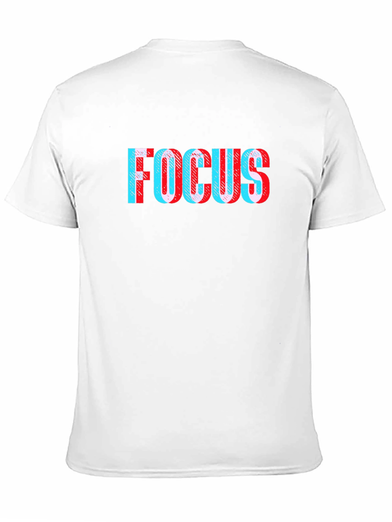 Focus Glitch Tee - Stylish Black T-Shirt