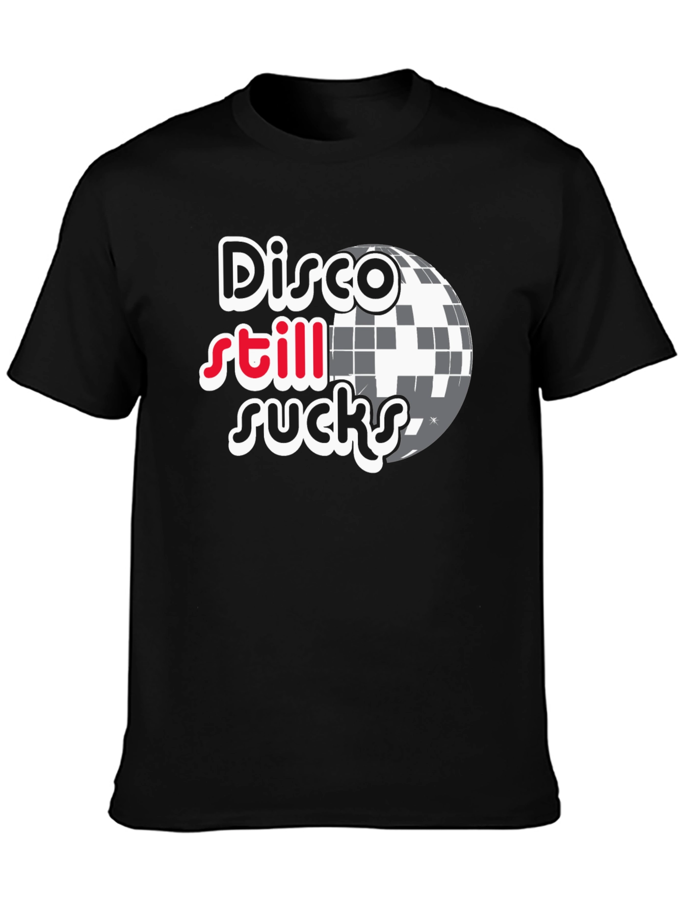 Disco Still Sucks Black T-Shirt