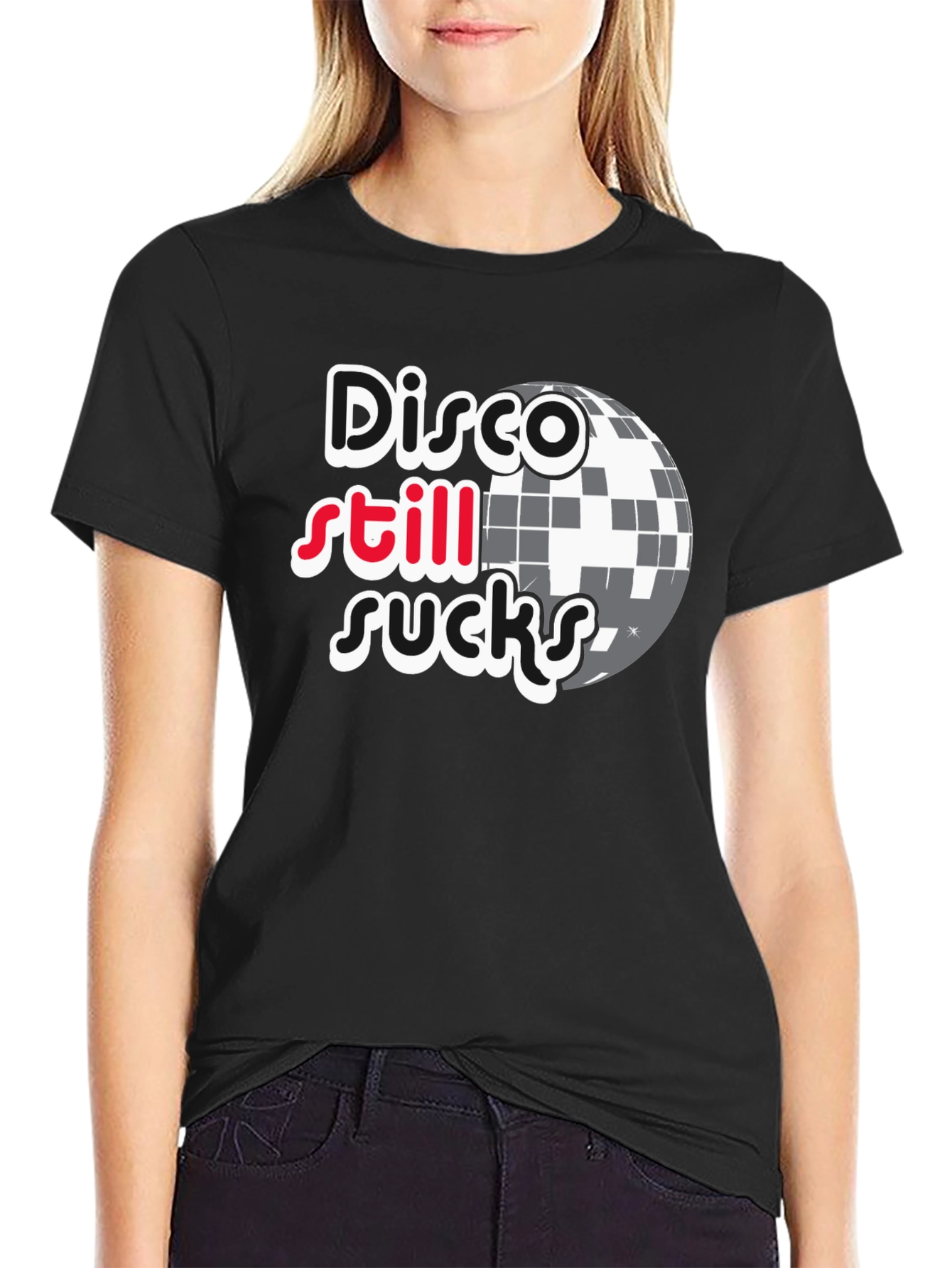 Disco Still Sucks Black T-Shirt