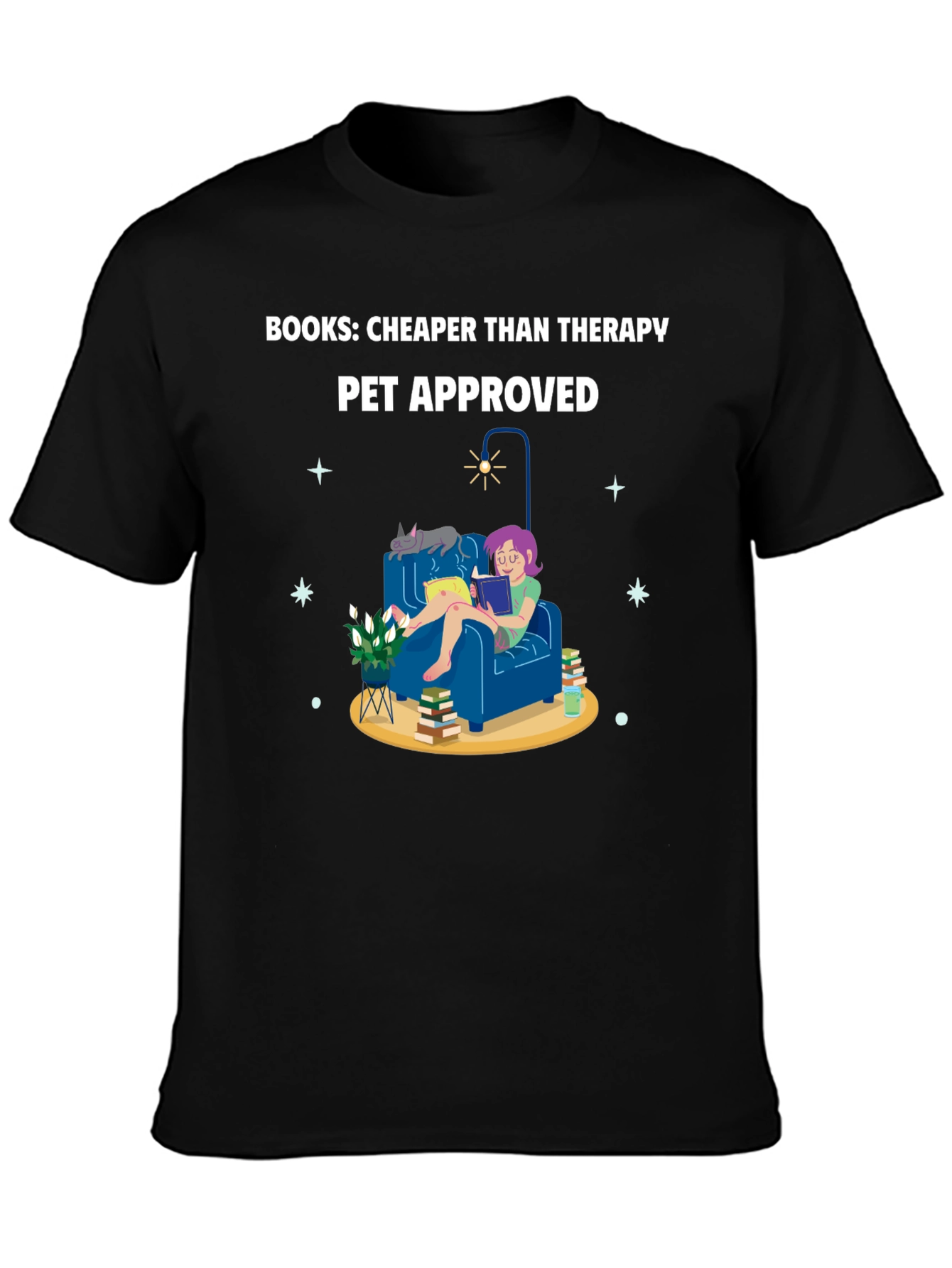 Books: Cheaper Than Therapy T-Shirt
