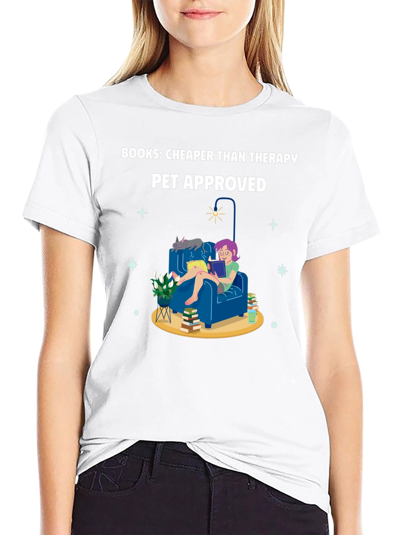 Books: Cheaper Than Therapy T-Shirt