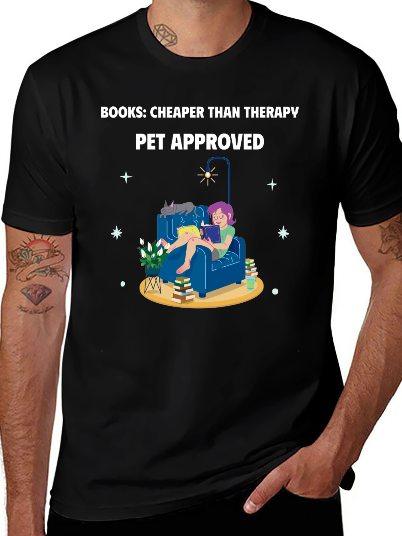 Books: Cheaper Than Therapy T-Shirt
