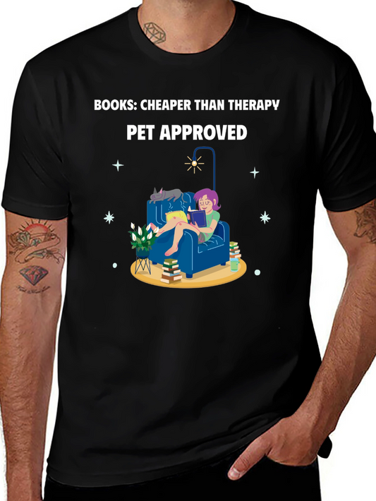 Books: Cheaper Than Therapy T-Shirt