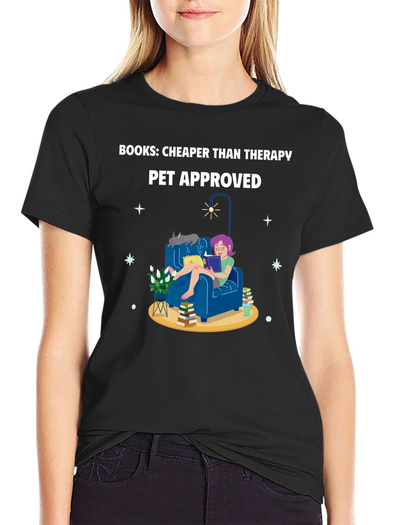 Books: Cheaper Than Therapy T-Shirt