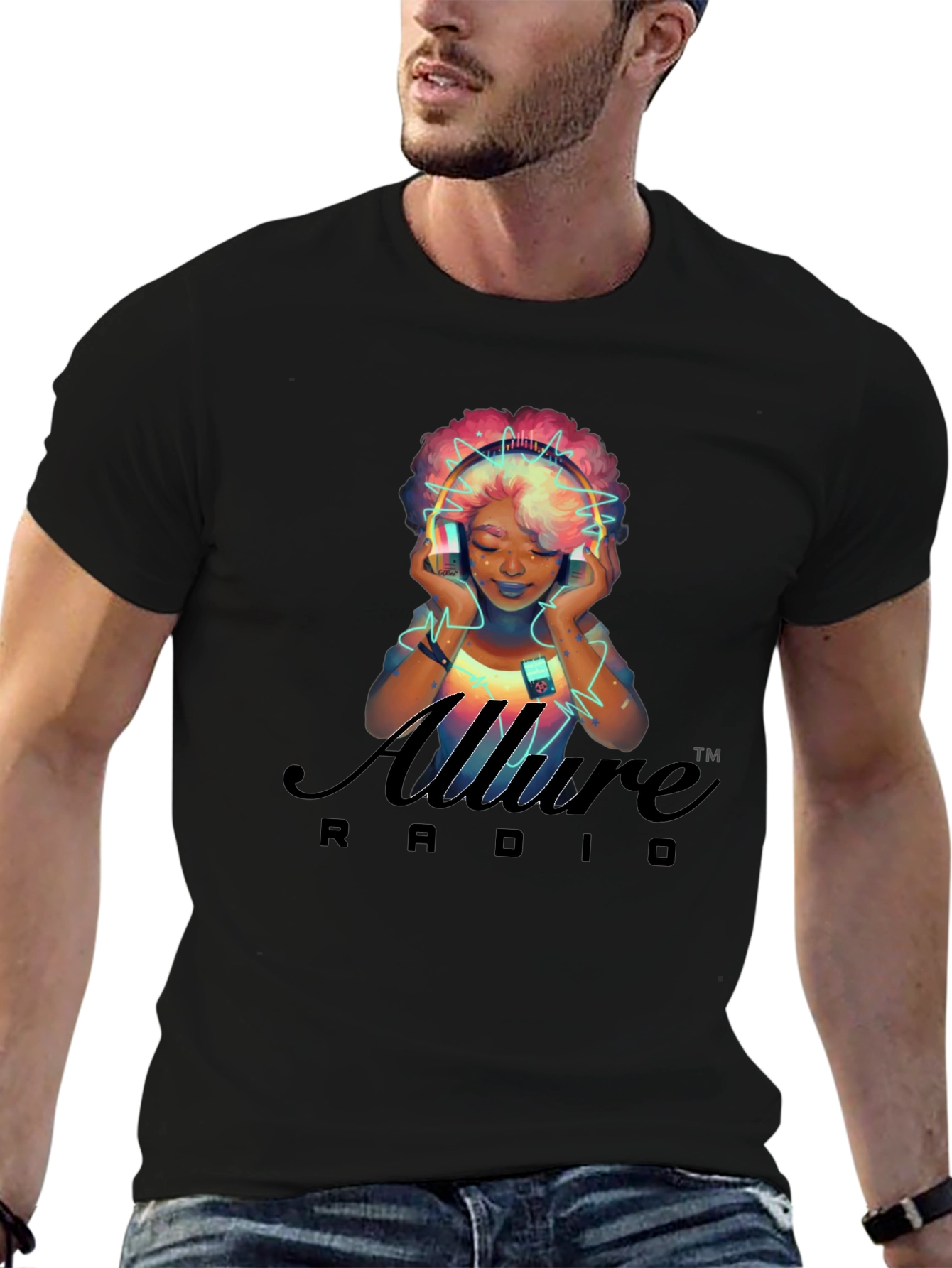 Allure Radio Graphic T-Shirt - Stylish & Unique