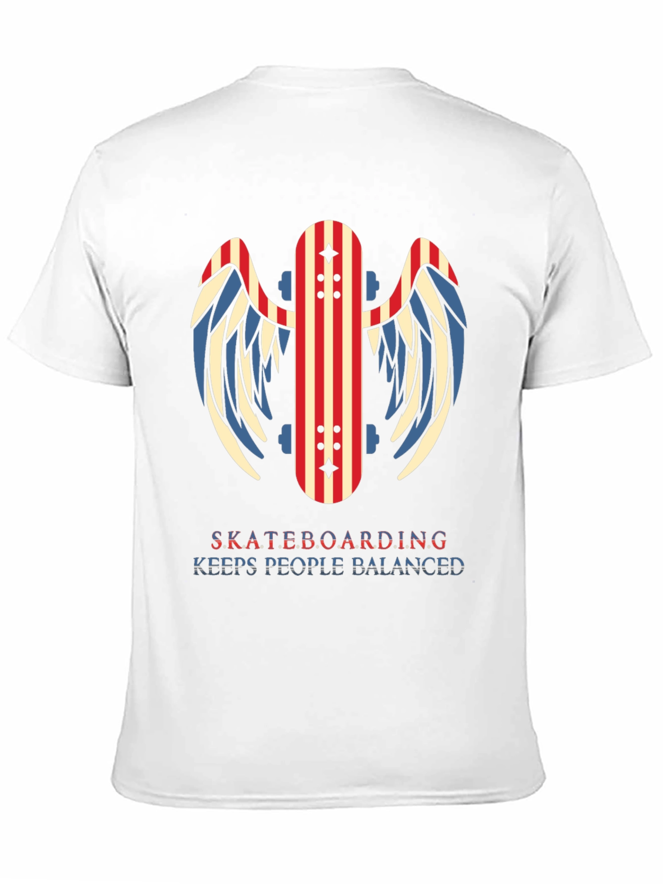 Skateboarding T-Shirt - Keep Balanced Graphic Tee