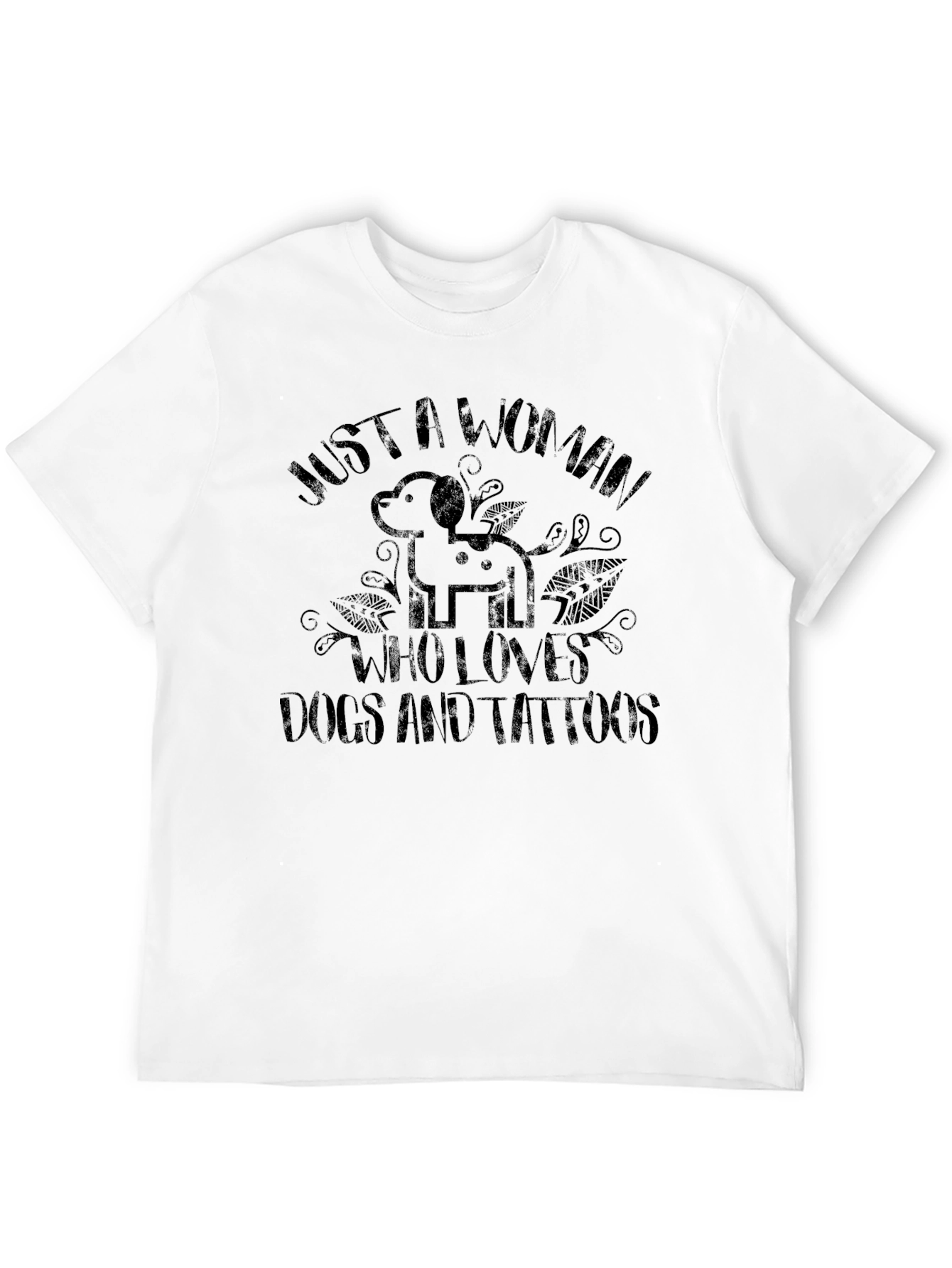Womans Dog and Tattoo Lover T-Shirt