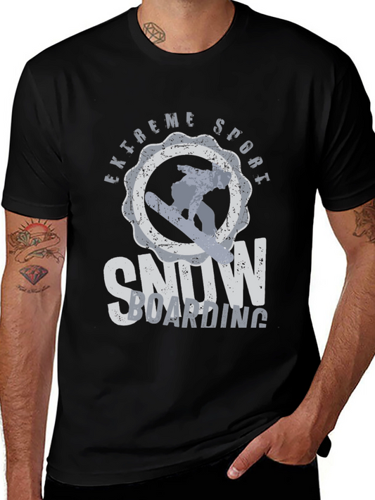 Extreme Sports Snowboarding T-Shirt - Black