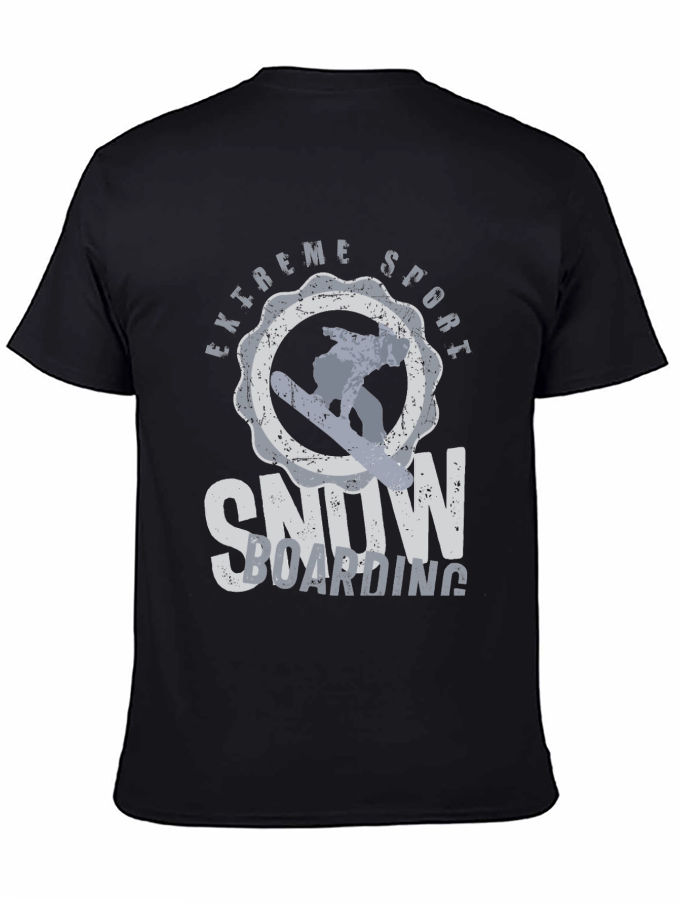 Extreme Sports Snowboarding T-Shirt - Black