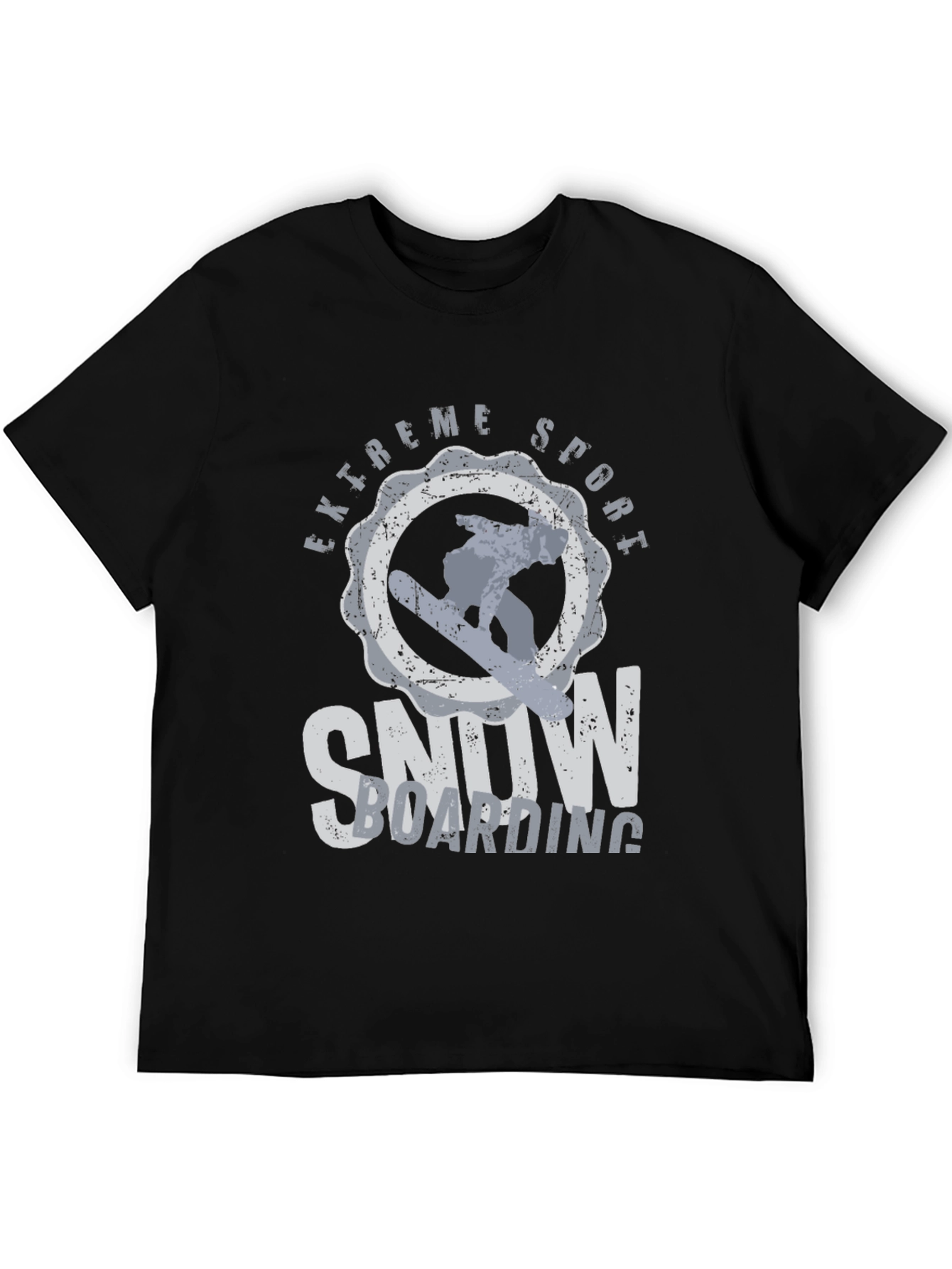 Extreme Sports Snowboarding T-Shirt - Black