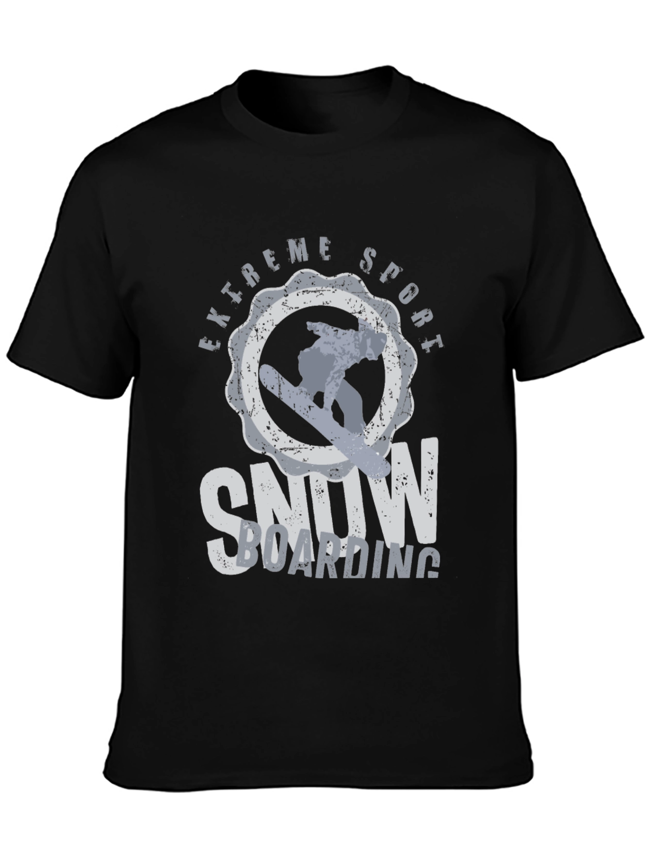 Extreme Sports Snowboarding T-Shirt - Black