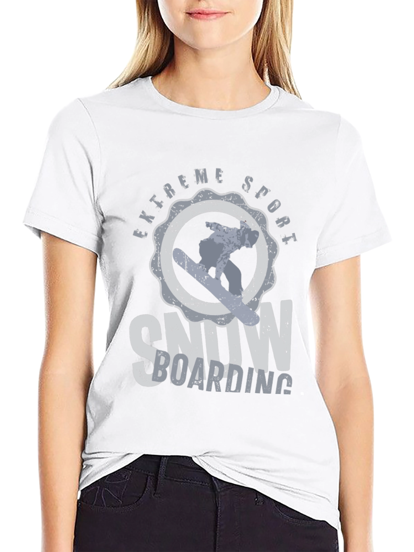 Extreme Sports Snowboarding T-Shirt - Black