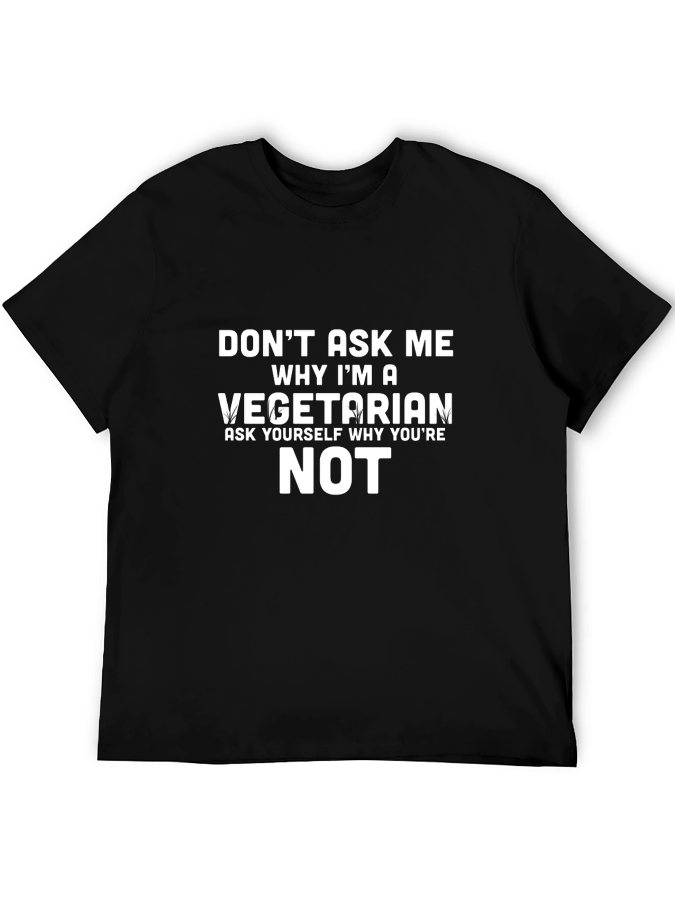 Vegetarian Graphic T-Shirt - Unisex Crew Neck
