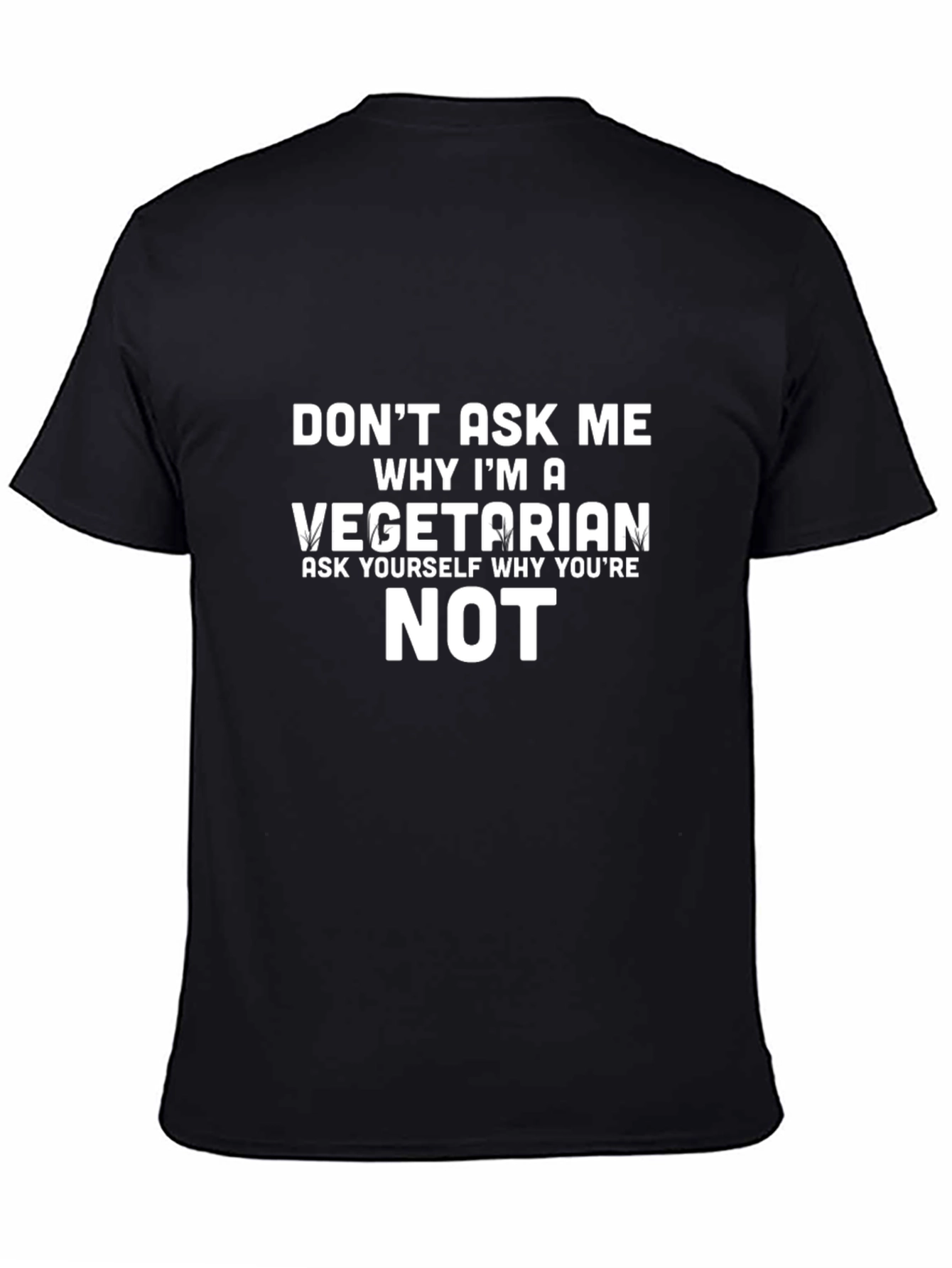 Vegetarian Graphic T-Shirt - Unisex Crew Neck