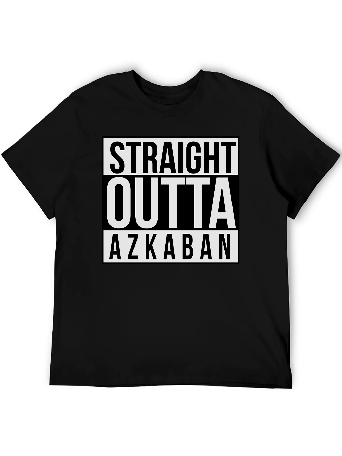 Straight Outta Azkaban Black Graphic Tee